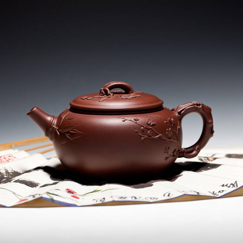 万新茶庄 宜兴紫砂壶 全手工 名家壶【大千风雅壶】600cc