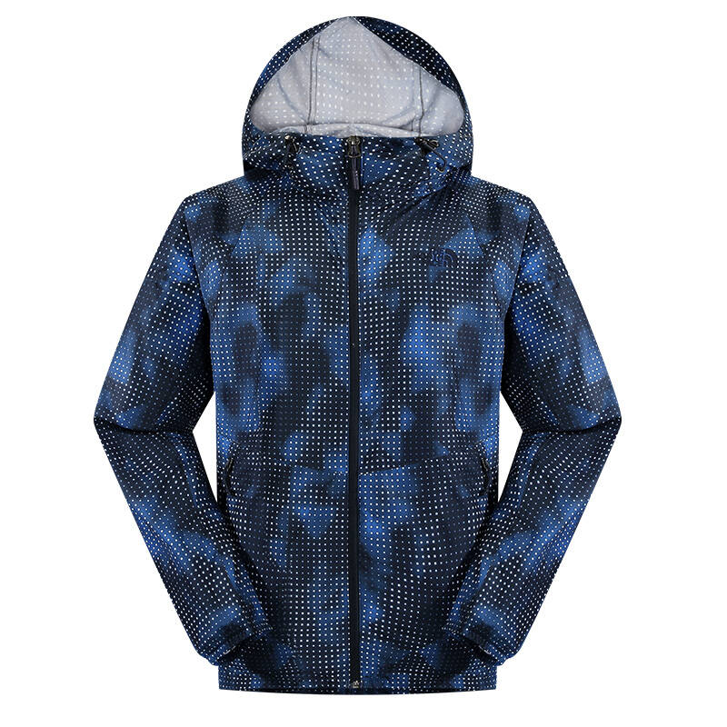 北面thenorthface 春夏 防风防泼水可打包皮肤风衣防晒衣男cat5 蓝色