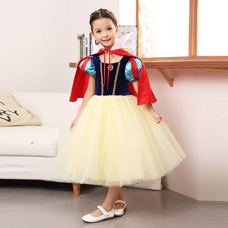 依百购 儿童圣诞节白雪公主裙礼服夏女童衣服