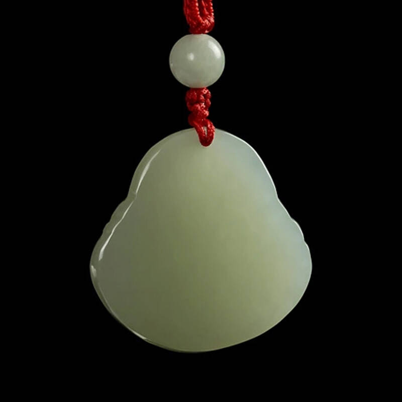 7000年和田玉 白玉佛 女戴"福" 幸福满门