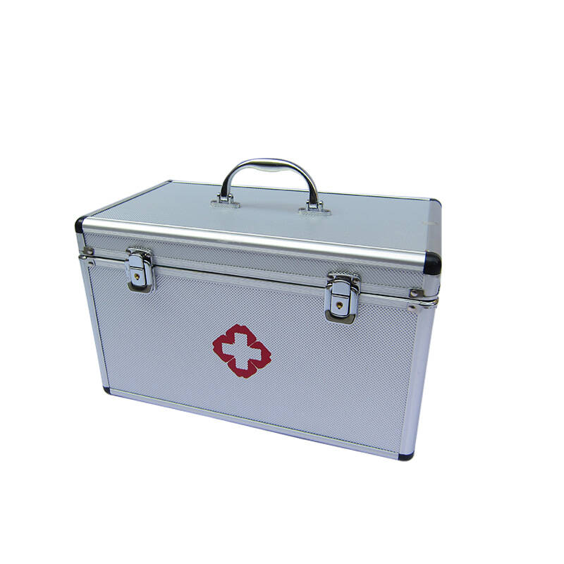 医用铝合金家用出诊箱 收纳箱 保健箱 急救箱诊包 9寸