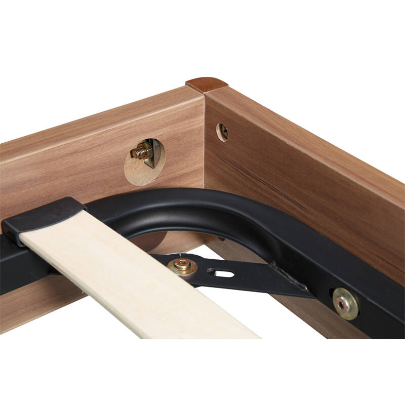 a家家具 床 现代简约桦木双人床复古小碎花床头 箱框结构 1.5*2.0米