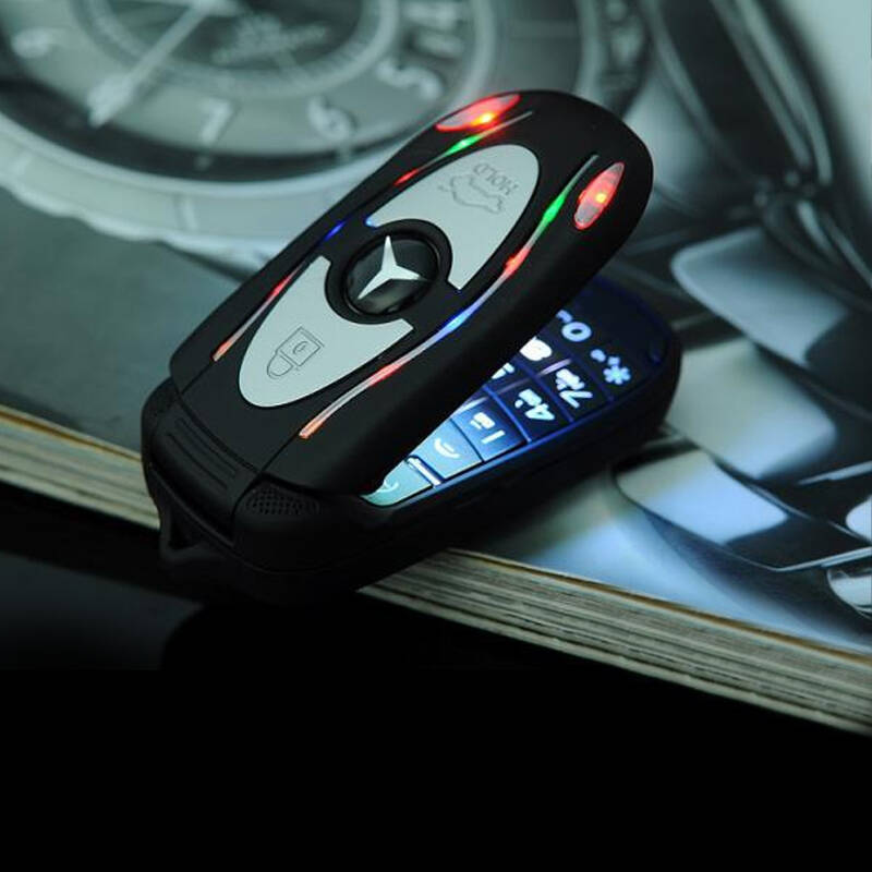 绎美 创意礼品 翻盖手机 汽车钥匙扣手机 最小手机车钥匙扣迷你手机