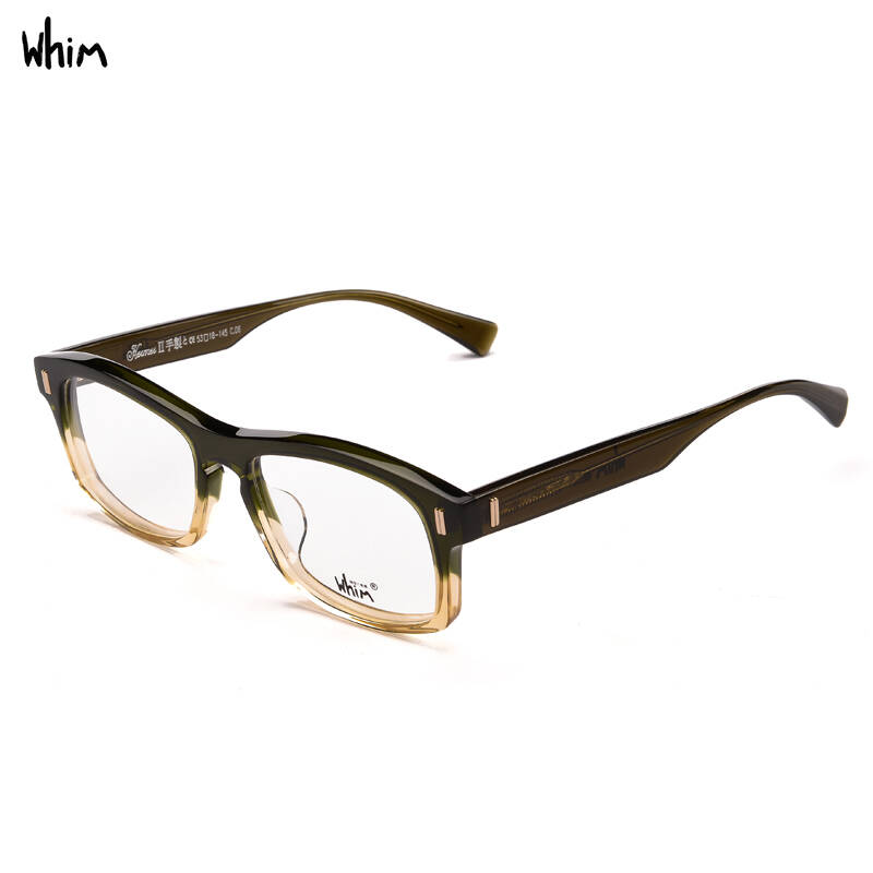 whim极度干燥 意大利板材超质感眼镜框 男女潮款复古大框镜架hermes