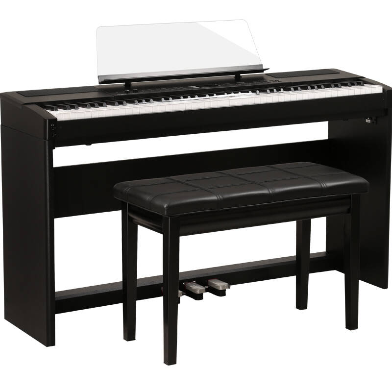 罗兰(roland)电钢琴mp-100 电子键盘88键重锤 (黑全套 双人凳)