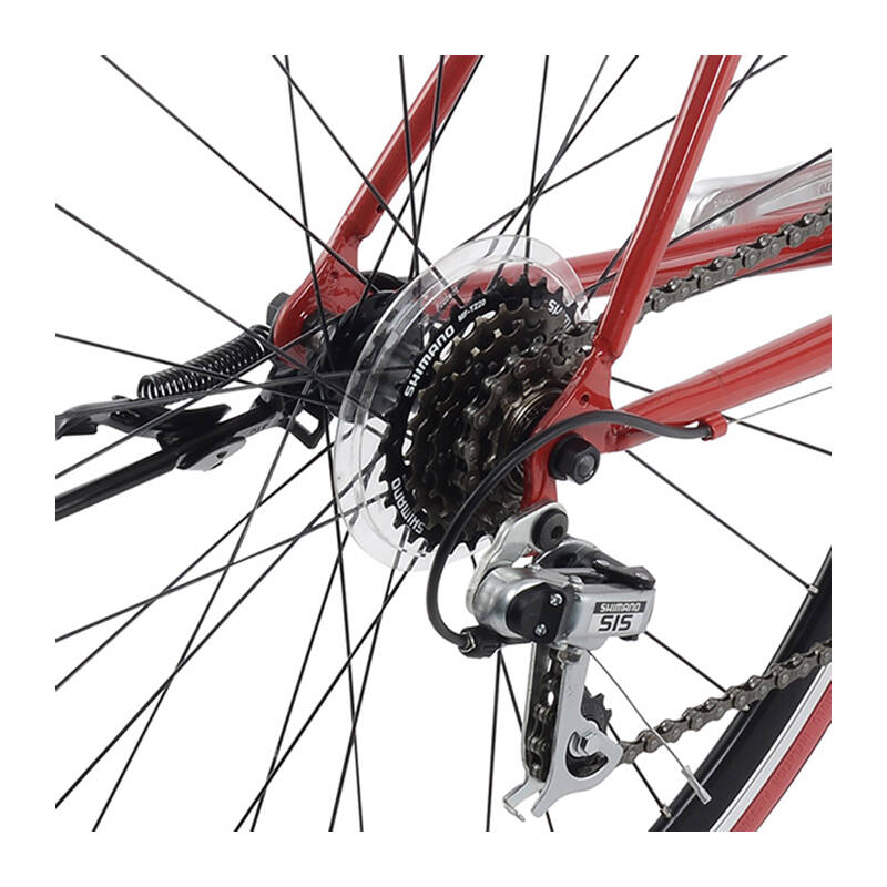 giant捷安特windspeed风速900钢架公路自行车带停车架 新年红 700cx