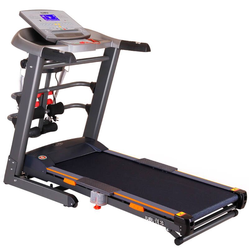 优步iubu家用电动折叠超静音多功能跑步机580 a多功能蓝屏触摸手动