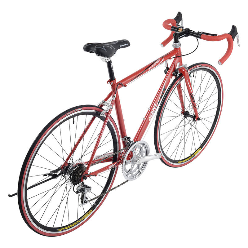 giant捷安特windspeed风速900钢架公路自行车带停车架 新年红 700cx