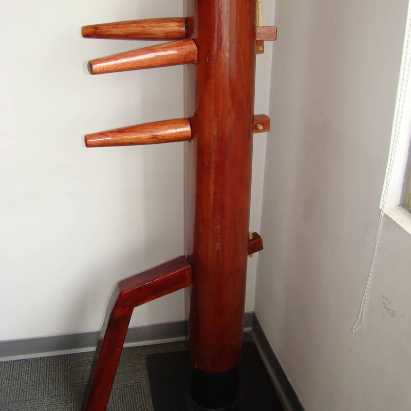 ruaisen整棵树原木木人桩枣红咏春拳标准永春木人桩 泳春木桩 红色1.