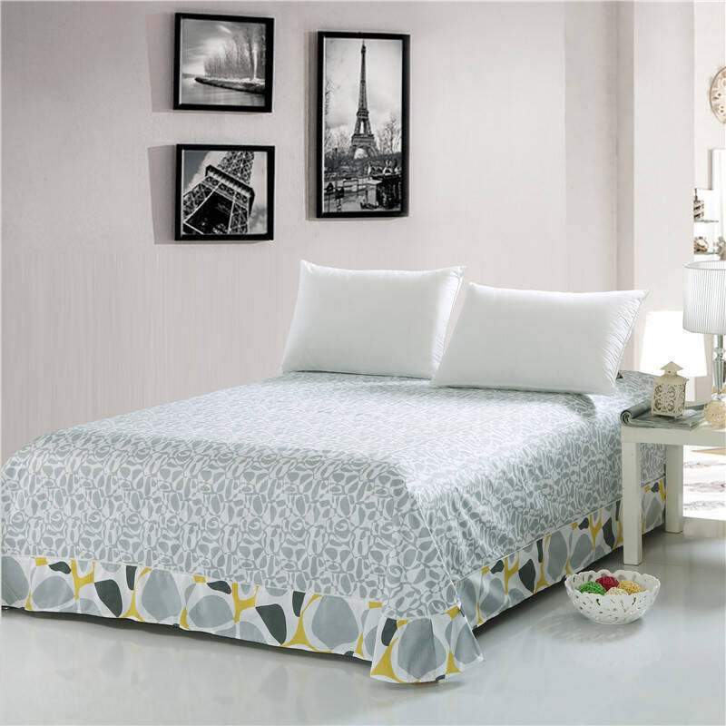 优衣库家纺全棉英伦风格时尚简约床单床笠 015 床单250*270cm