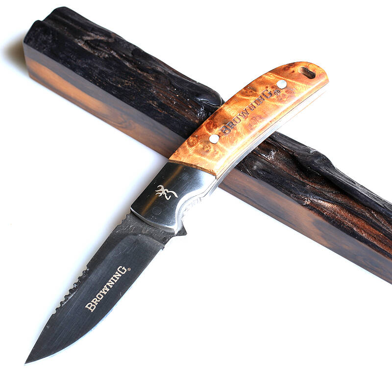 强氏户外 qanth 户外探险刀野营军刀 勃朗宁 工艺礼品刀 户外刀具