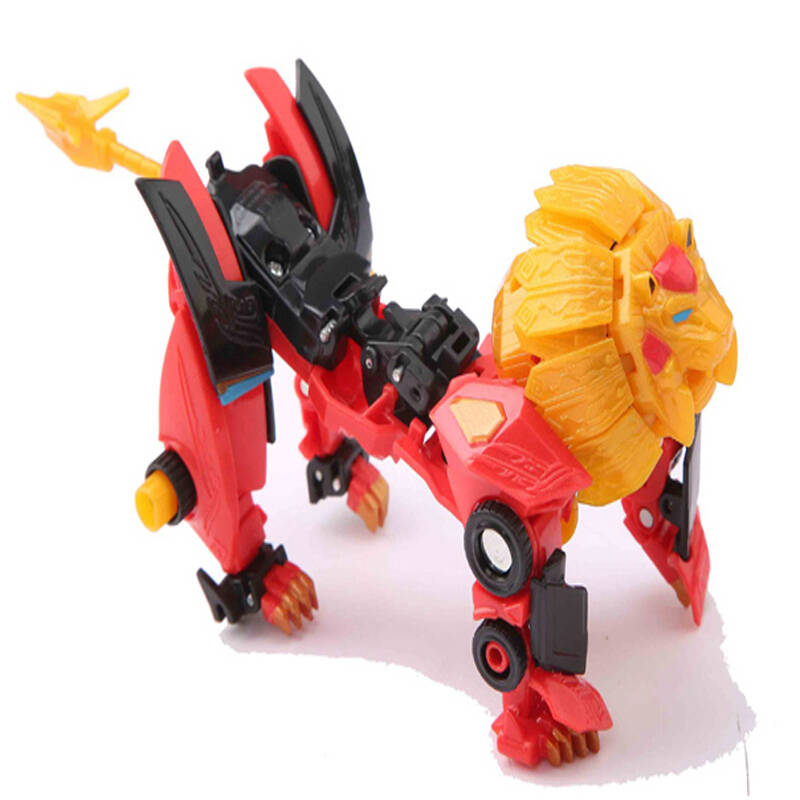 天神地兽 圣狮王变形金刚玩具卡装儿童玩具