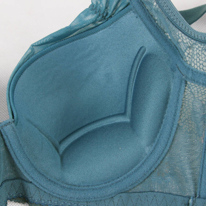 内衣性感蕾丝上薄下厚款收副乳u型美背聚拢调整型文胸罩 酒红 36/80a