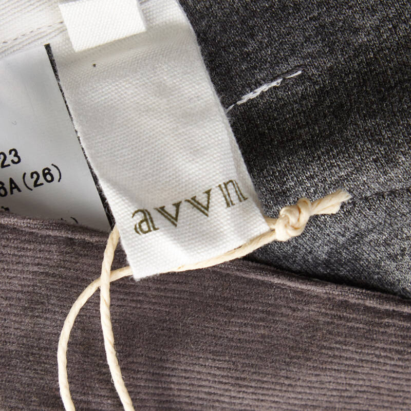 飞鸟和新酒/avvn 2015春女装新款拼料针织垮裤 af341623 金棕66 xl