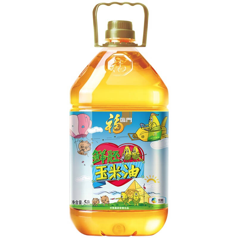 福临门 鲜胚玉米油 5l 京东自营
