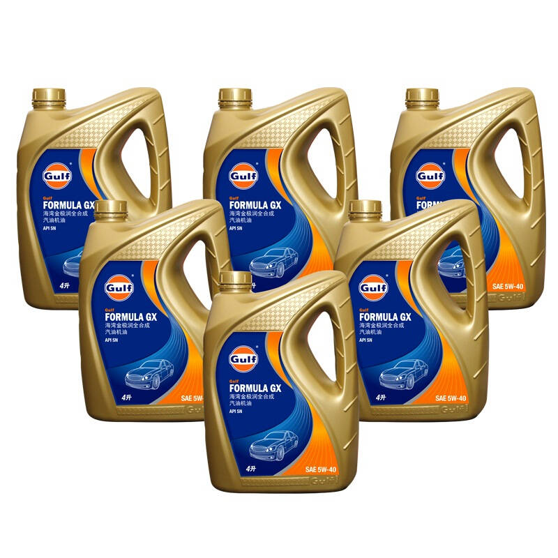 海湾(gulf)金极润5w-40 4lx6全合成汽油机油 sn 自营
