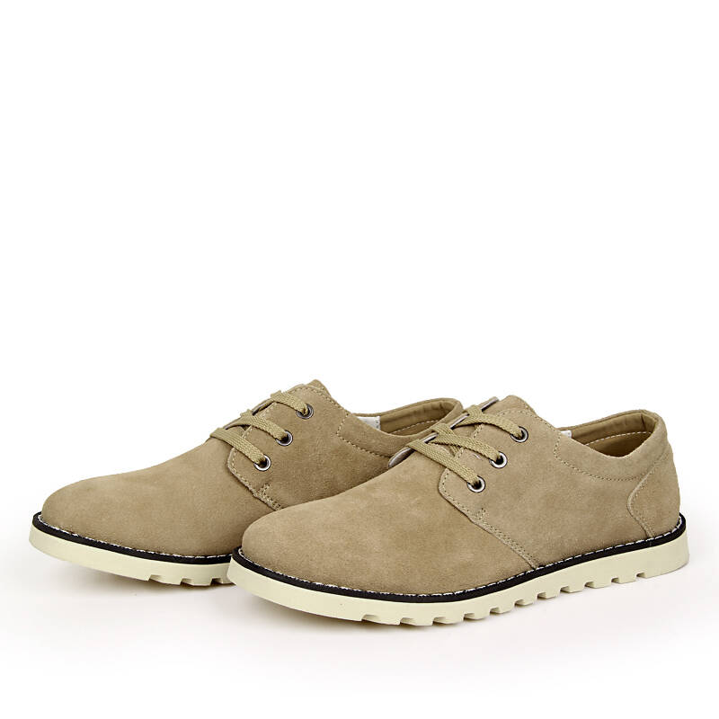 牧树人 新款青年英伦休闲鞋潮时尚软底透气低帮皮鞋韩版系带男鞋子