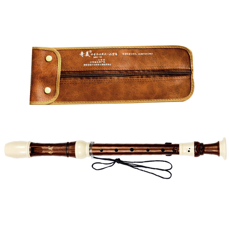 奇美中音英式八孔竖笛 木纹