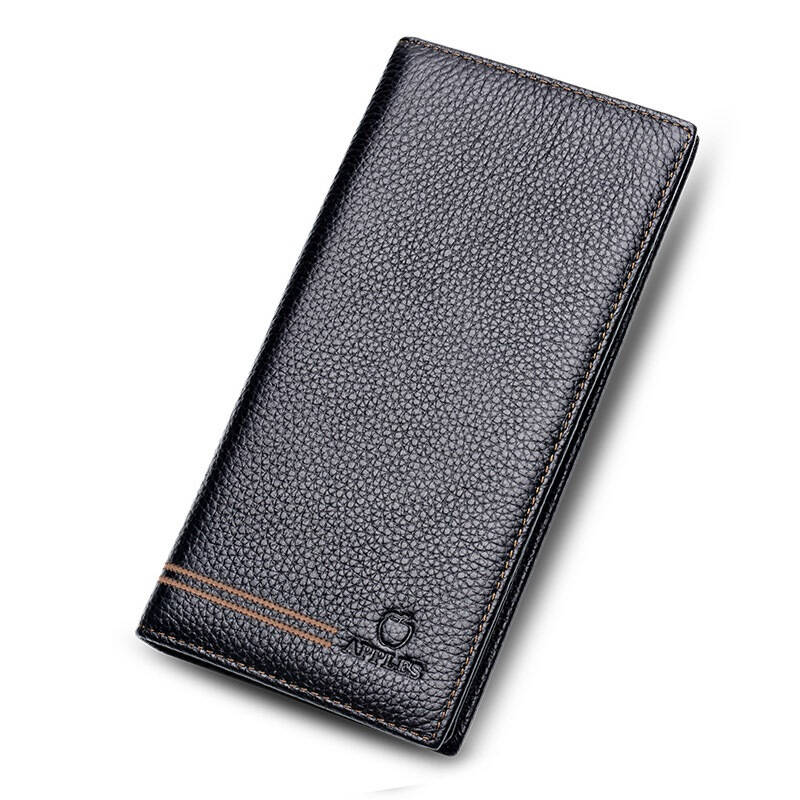 苹果(apples)amp-002-3精品真皮长款男士钱包头层牛皮欧美时尚百搭款