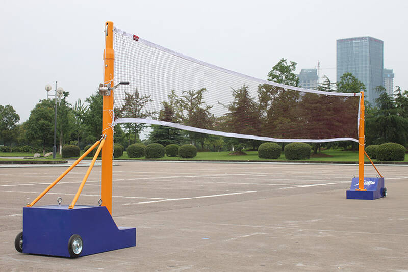 多功能配重式羽毛球架 标准移动式羽毛球网架 排球架 气排球网架 多