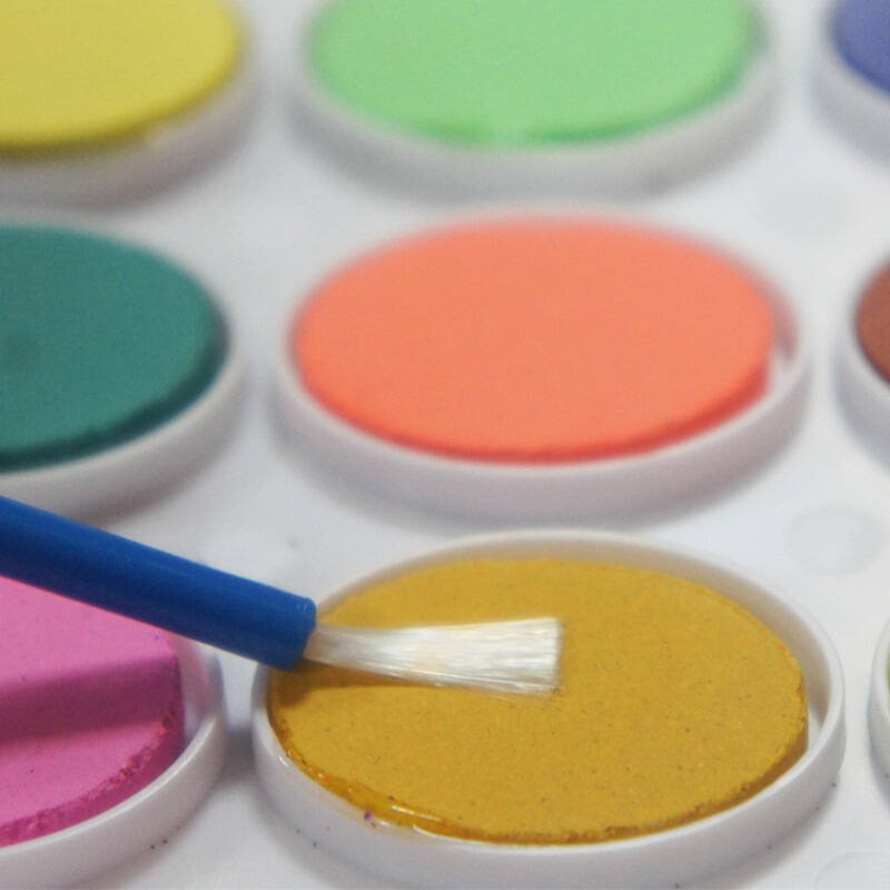 智高(zhigao)24色儿童绘画手指印画水彩颜料写生水粉专用文具zg-2360