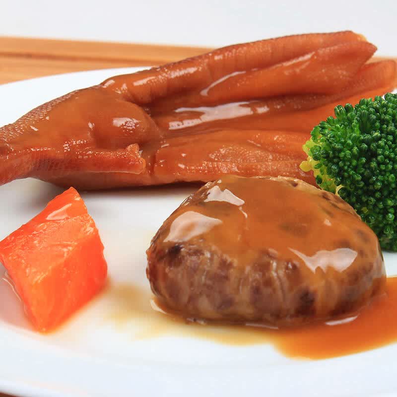 尊富熟食鲍汁花菇扣鹅掌5盒 鲍鱼汁鹅肉即食速食菜
