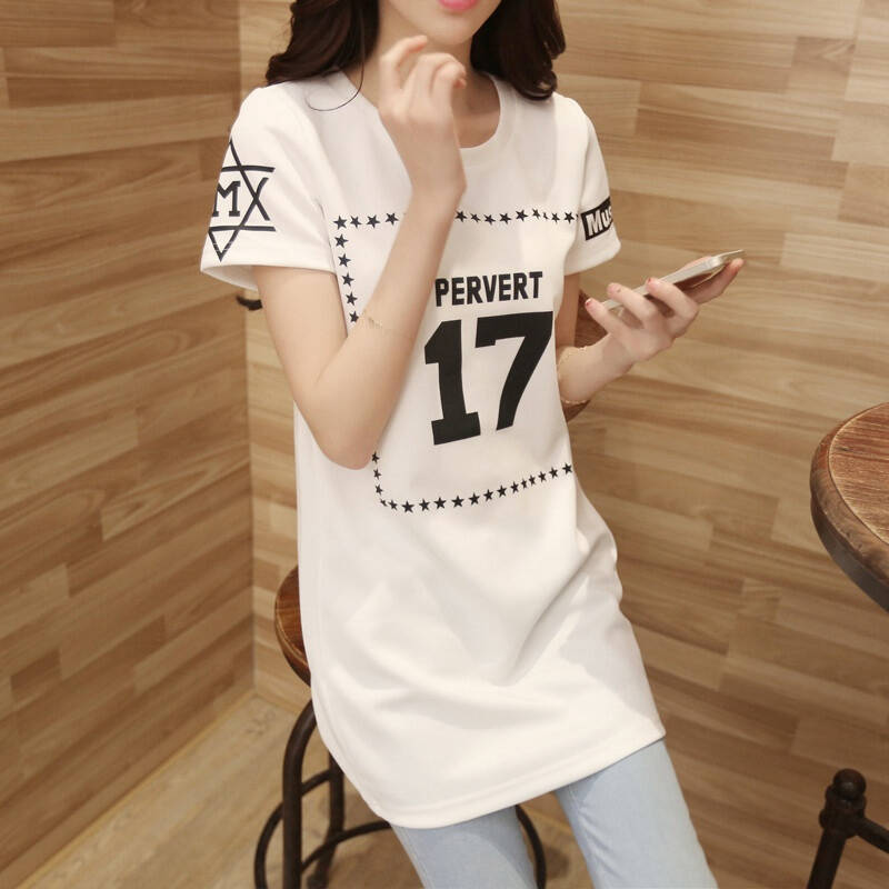 仙丫2015新款夏装女式t恤 韩版修身圆领短袖气质休闲t恤衫潮夏kf1003