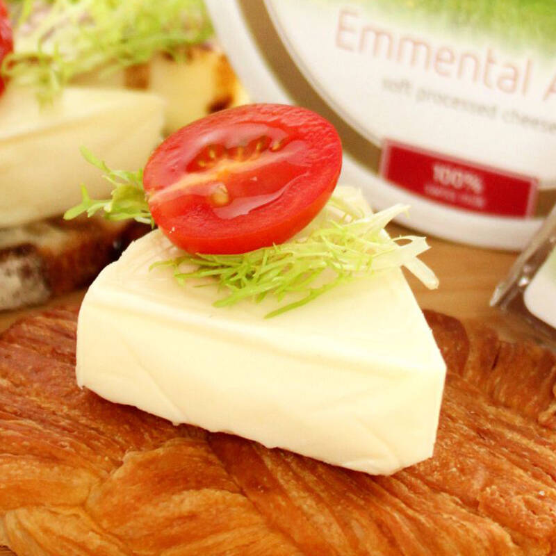 瑞慕swissmooh瑞士进口埃曼塔软化奶酪成人儿童乳酪芝士盒装170g6块