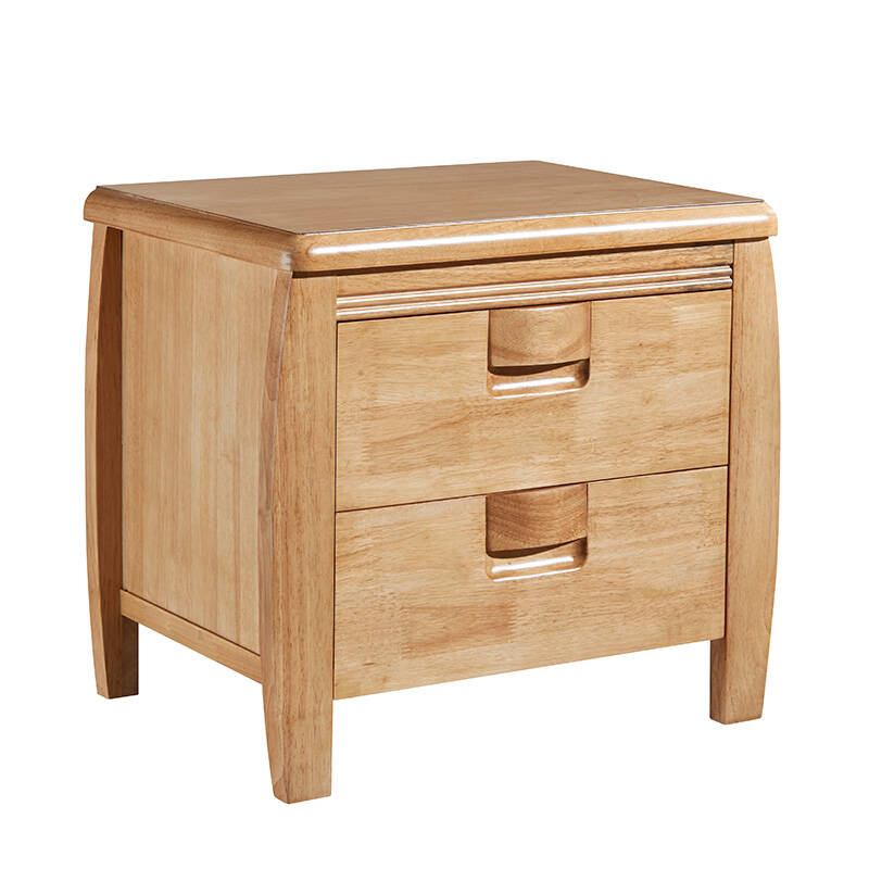 居皇帅床头柜 实木家具 橡木床头柜 收纳柜 抽屉柜 床边柜 榉木色