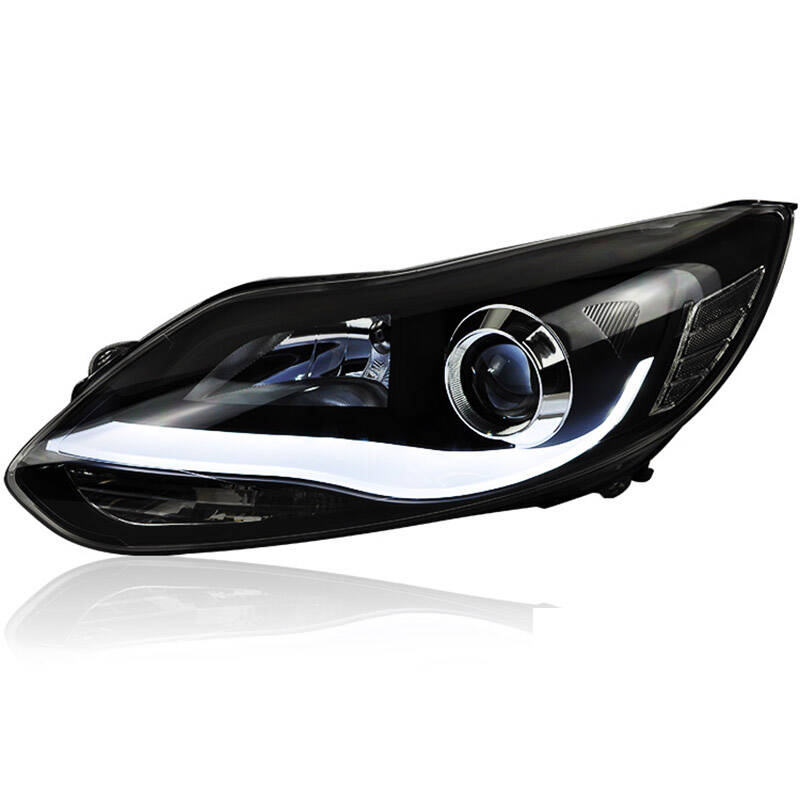 龙鼎 新福克斯大灯总成 1v a8泪眼款前大灯 12-13福克斯氙氙气大灯