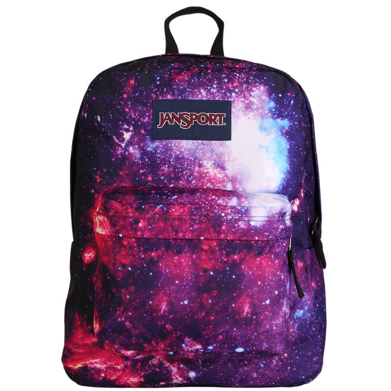 jansport杰斯伯 high stakes男女款双肩包背包trs7zu5紫色银河星空