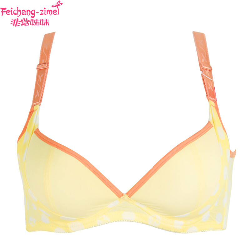 非常姊妹少女内衣有钢圈学生文胸定型聚拢侧收副乳蕾丝糖果色性感波点