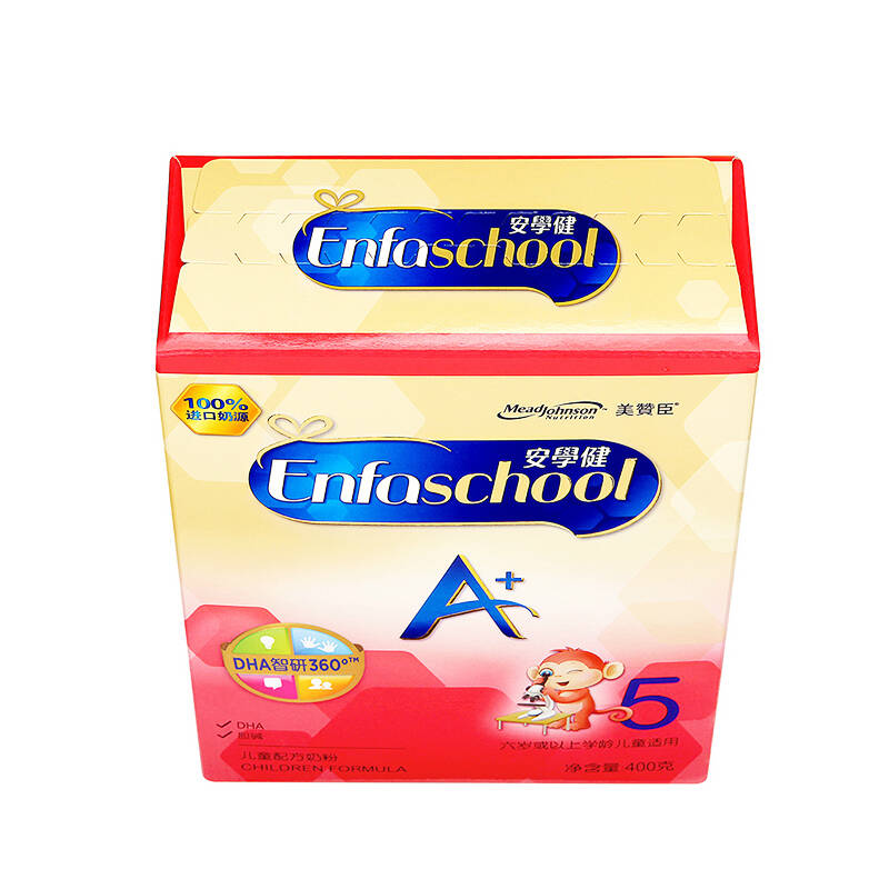 美赞臣 安学健a 儿童配方奶粉5段400g/克新包装 *6盒