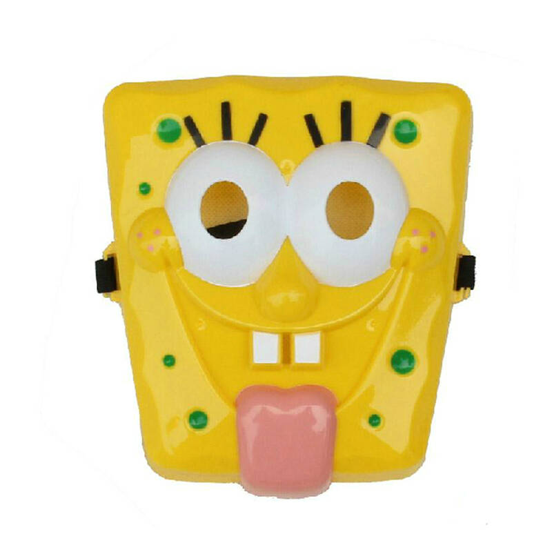oodparty六一儿童节礼物 cosplay 装扮 儿童面具 卡通 海绵宝宝 创意