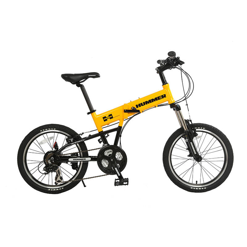 hummer 悍马折叠自行车 山地越野车男女20寸21速 pt-2012f 沙漠黄