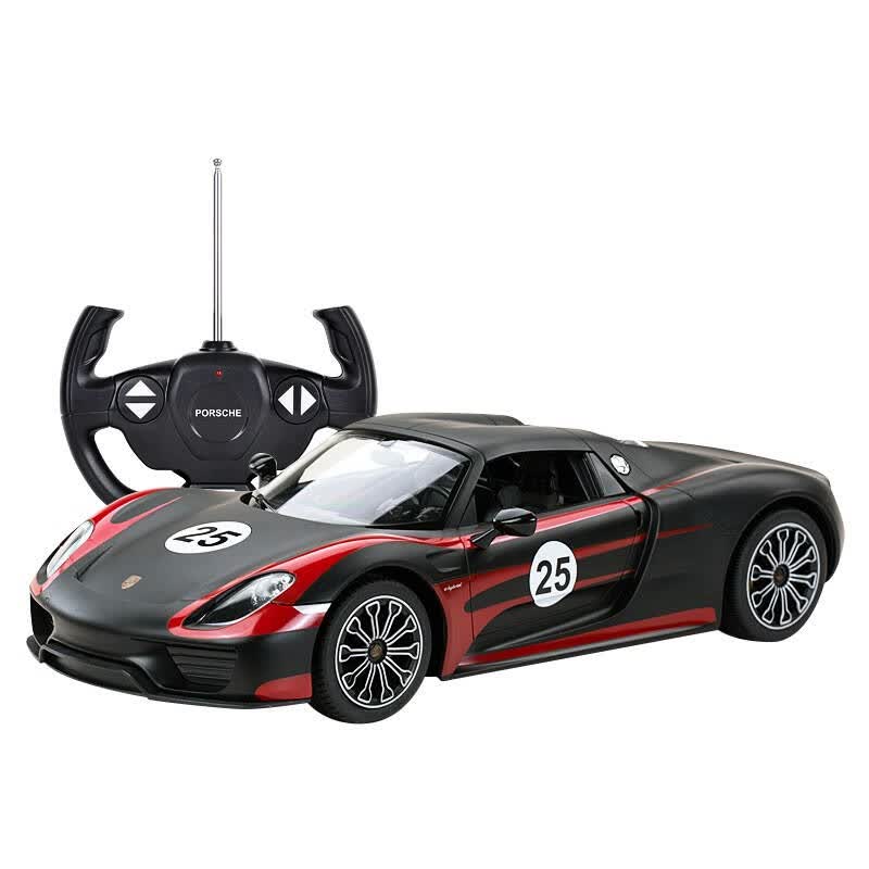 遥控车保时捷918赛车版1:14内置usb充电可漂移跑车模型 男孩儿童玩具