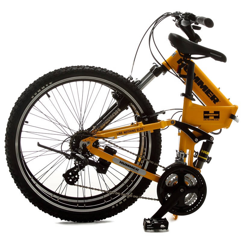 hummer悍马自行车 折叠山地骑行越野自行车男女26寸24速sf-2610f 沙漠