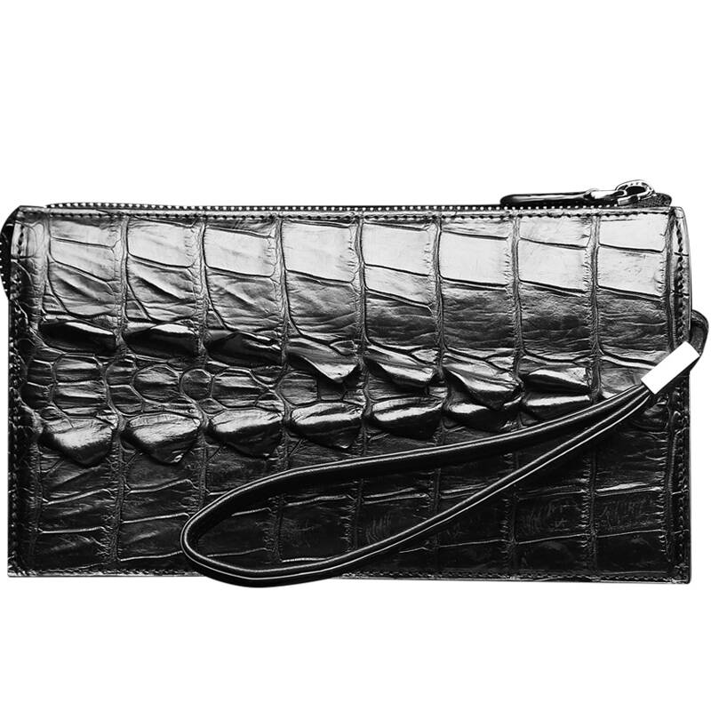 mg macy gray鳄鱼皮手包男士商务手包拉链长款男士包钱包 mgs7019