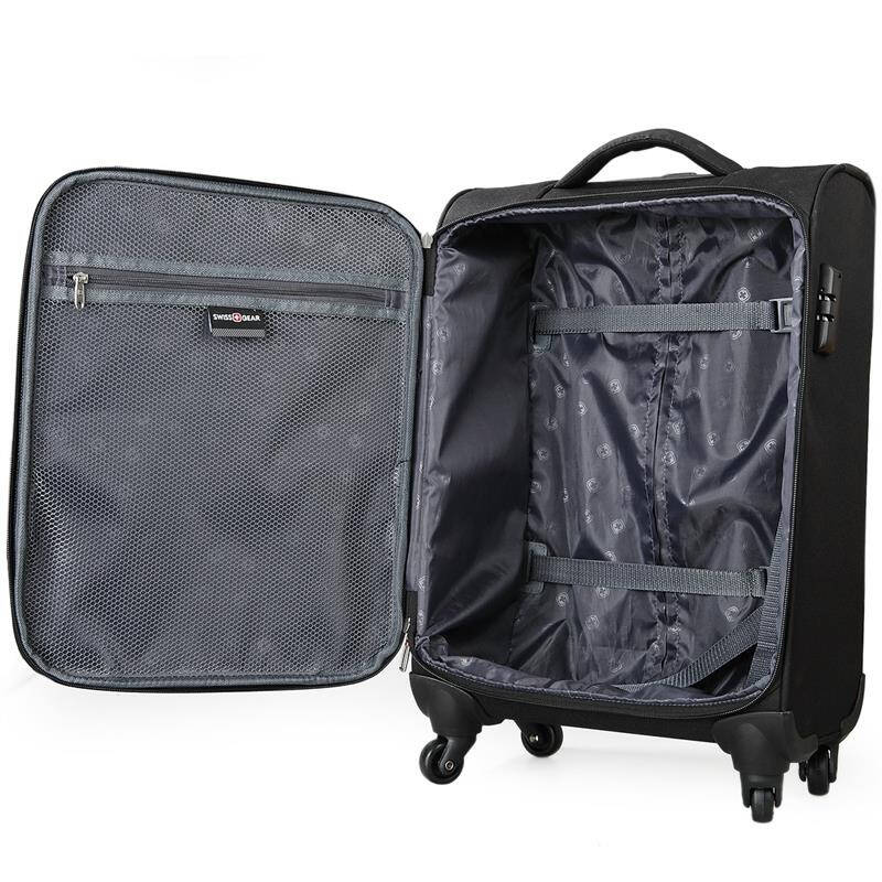 瑞士军刀威戈(wenger)拉杆箱 男女时尚休闲涤纶22寸万向轮 黑色 sax