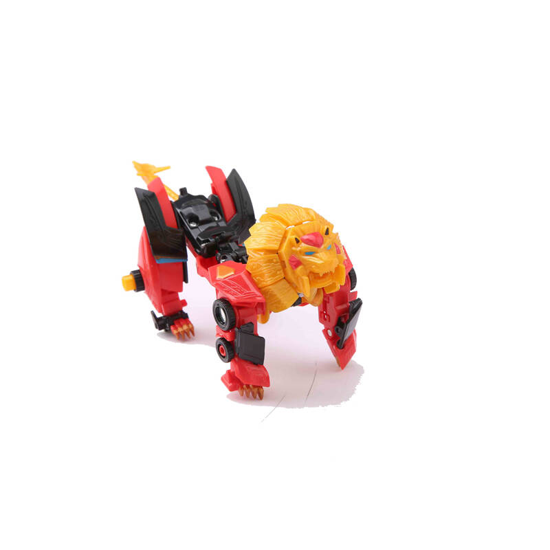 天神地兽 圣狮王变形金刚玩具卡装儿童玩具