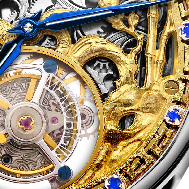 万希泉手表 男表 陀飞轮手表 生肖系列 生肖蛇表 豪华商务机械表男士