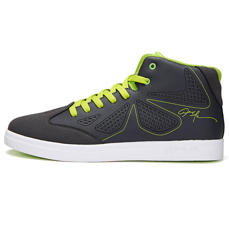 艾弗森ivreson新款透气休闲高帮板鞋反绒拼接轻便时尚休闲鞋 31106813