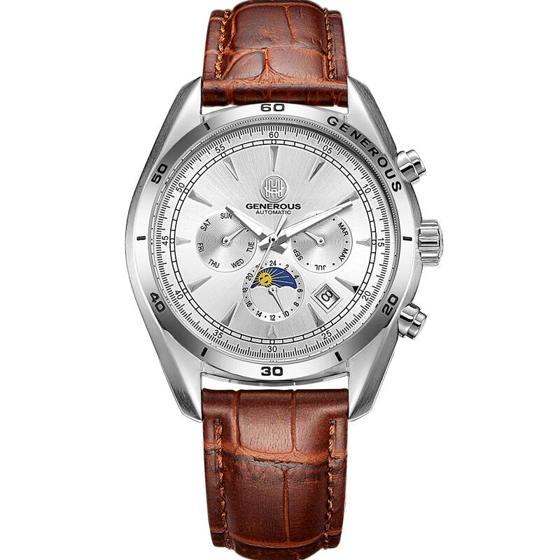 豪情(generous)手表多功能赛车机械表全自动男表运动夜光防水腕表ga