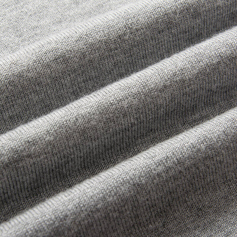 男士打底针织衫套头商务休闲毛衣修身纯色圆领毛衫男 灰蓝色调 m
