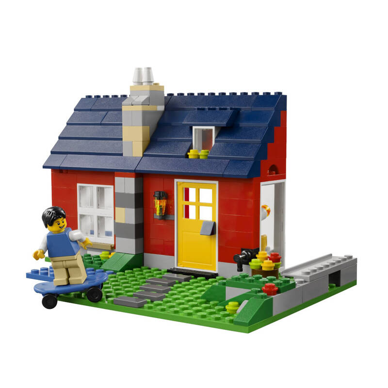 lego儿童塑料益智立体拼插积木玩具 小颗粒创意百变三合一系列 31009