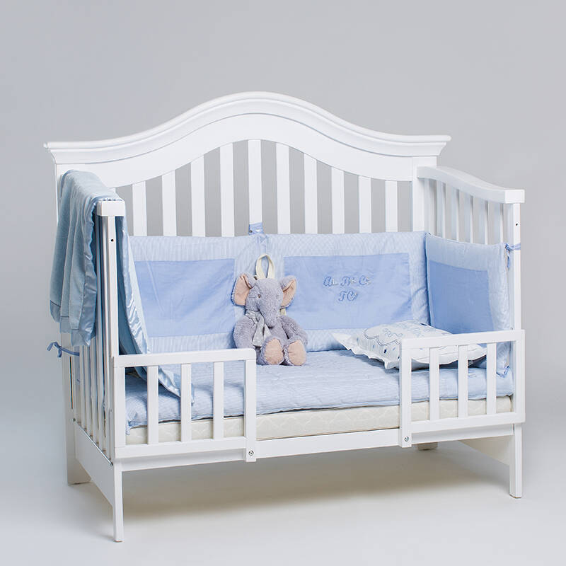 婴儿床实木松木环保水性漆多功能婴儿床 白色 - 京东