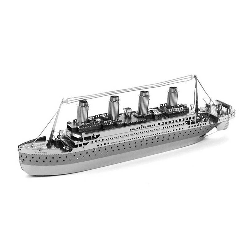 新奇特创意3d金属模型纳米立体桌面摆件送朋友生日礼物 泰坦尼克号 两