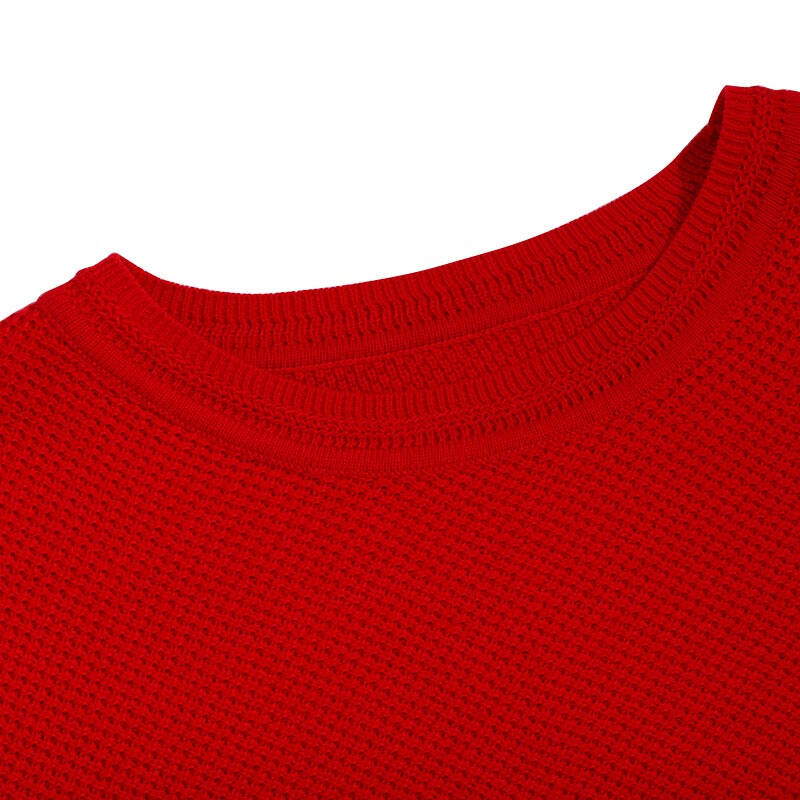 闪购自营 秸熙(qs)简约纯色百搭春秋短款毛衣针织衫 jxs929朱红色36s