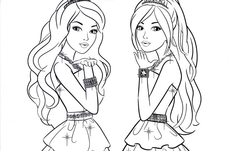 芭比女孩时尚涂色板