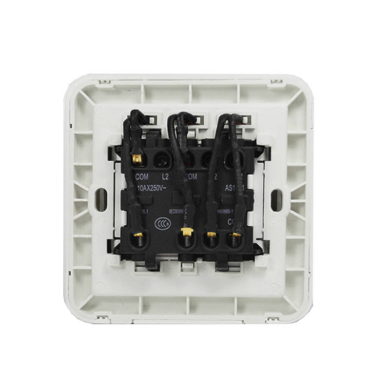 abb开关插座面板abb插座德静系列三联/三位/三开双控带led灯aj166